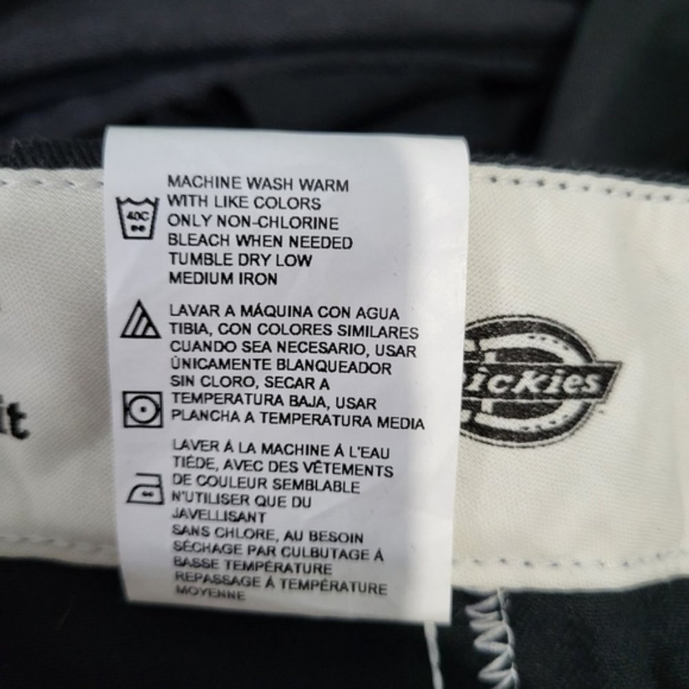 DICKIES 774 Slim Fit Black Work Pant Size 10 Tall NWT - Picture 7 of 8